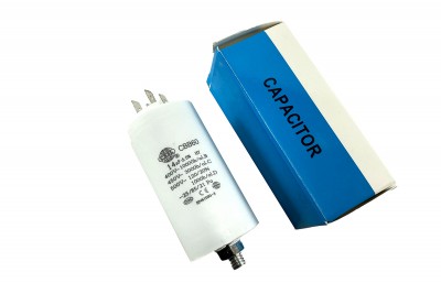 Конденсатор CBB60 14 мкФ 450V, з гайкою